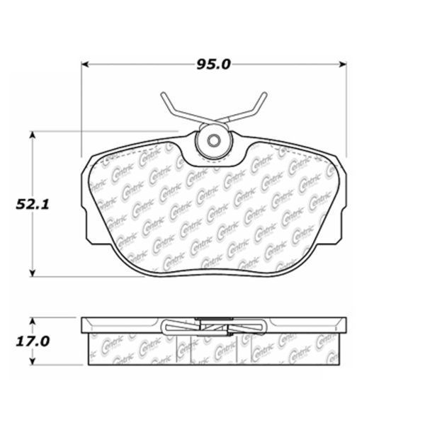 Centric Parts Centric Premium Pads, 300.04930 300.04930